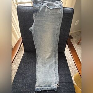 90s Midrise Straight Madewell Blue Denim Jeans Size 32/14 petite